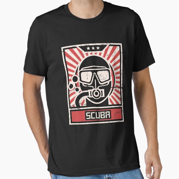 Item preview, SCUBA Diver Propaganda Poster designed and sold by Jam Jar.
