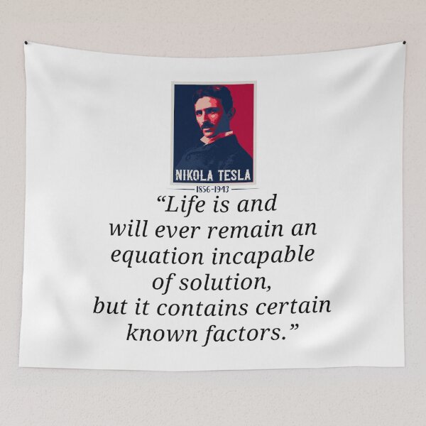 Item preview, Tesla quotations, quotes by Nikola Tesla  designed and sold by HomeCoquette.