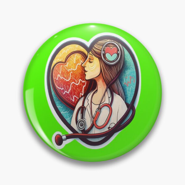 Item preview, Girls Women Nurses Valentine Hearts Stethoscope designed and sold by laurateamart.