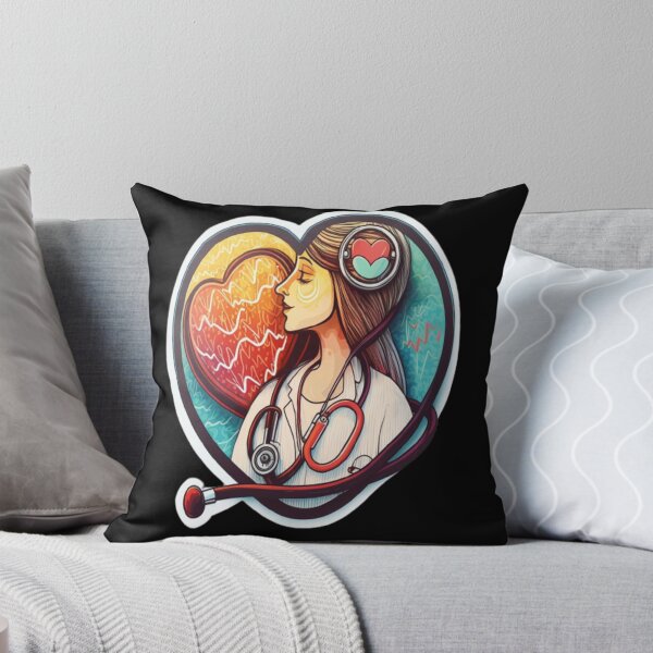 Item preview, Girls Women Nurses Valentine Hearts Stethoscope designed and sold by laurateamart.