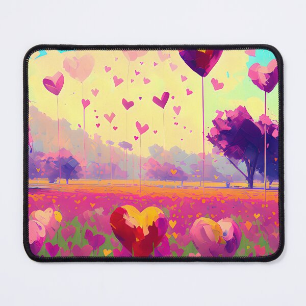 Item preview, Field of Heart Flowers in a Park, Valentine's Day Card designed and sold by FewBits.