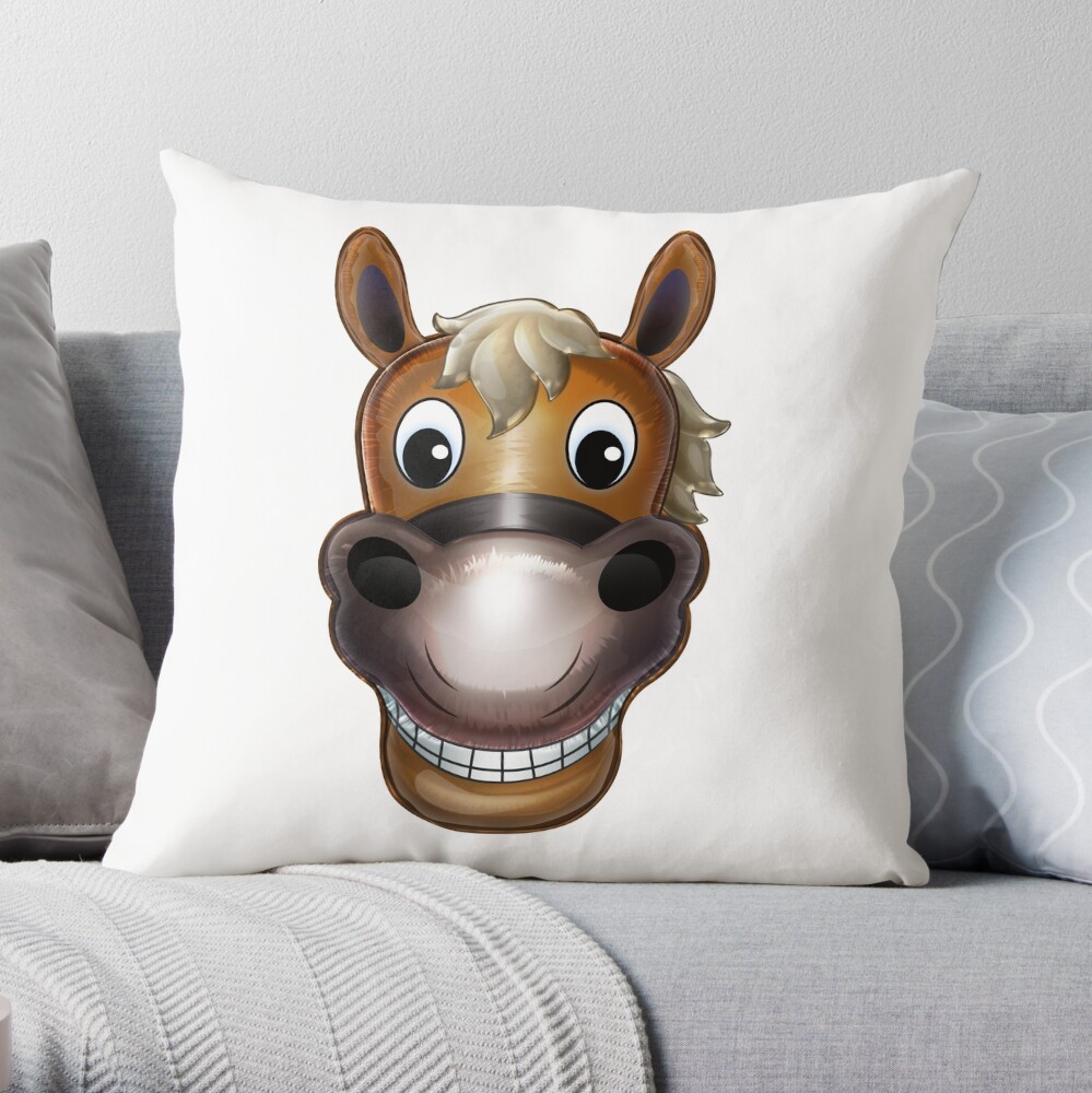 Man Face Throw Pillow for Sale by prrrki