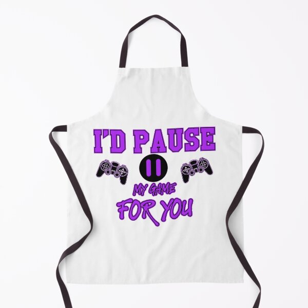 Item preview, I'd Pause My Game For You Purple designed and sold by SamuraiGaming.
