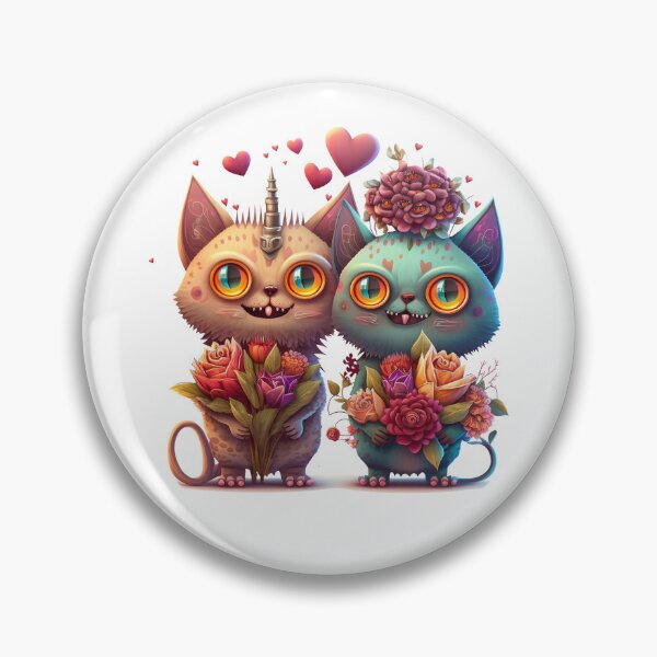 Item preview, Cat Monsters Valentine #3 designed and sold by quicksilversun.