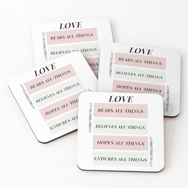 Item preview, |1 Corinthians 13:7|LOVE| designed and sold by TheLogosStudio.