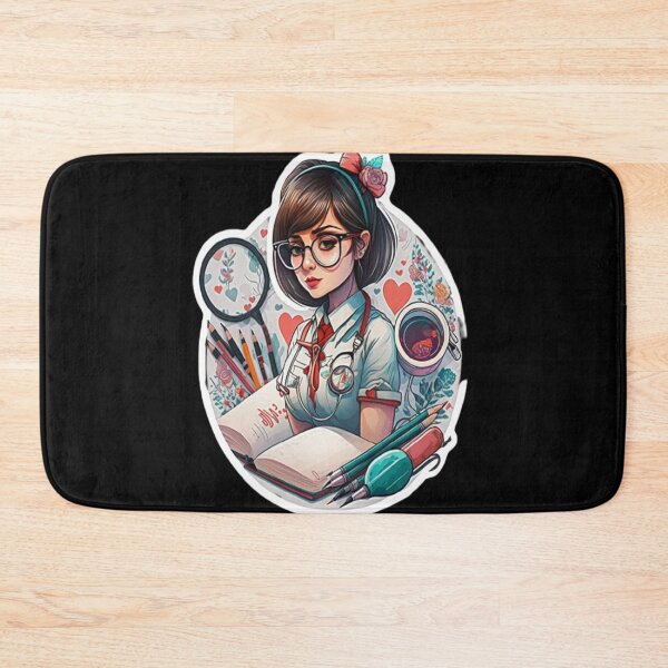 Item preview, Girls Women Nurses Valentine Hearts Stethoscope designed and sold by laurateamart.
