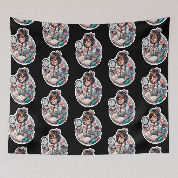 Item preview, Girls Women Nurses Valentine Hearts Stethoscope designed and sold by laurateamart.