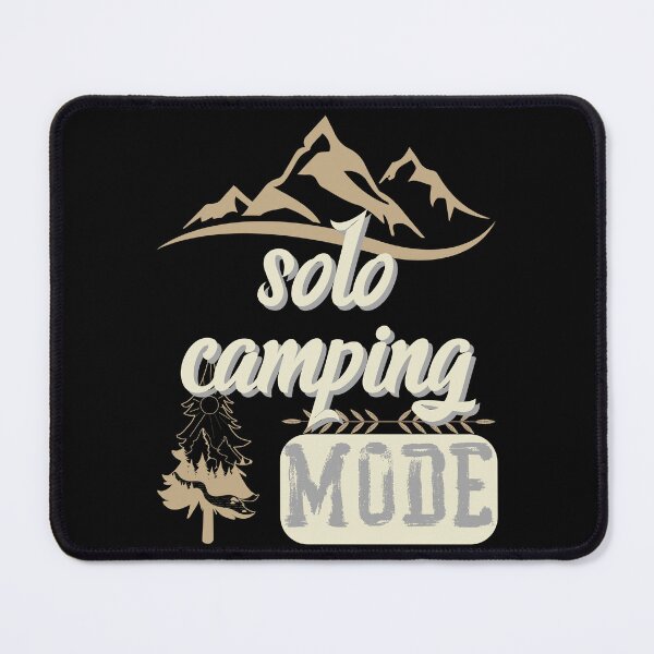 Item preview, solo camping mode, forest river sun inside tree pine designed and sold by movie-popcorn.