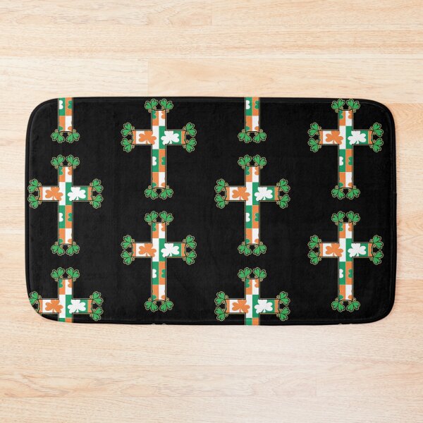 Item preview, HEART OF THE IRISH CROSS WITH CLOVERS IRELAND COLORS designed and sold by ej-sulu.