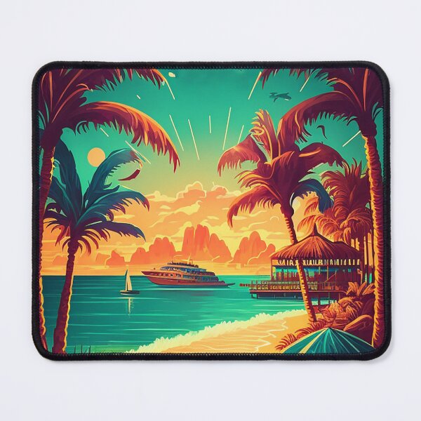 Item preview, Bali Beach Resort Vintage Travel Art Poster designed and sold by OldTravelArt.