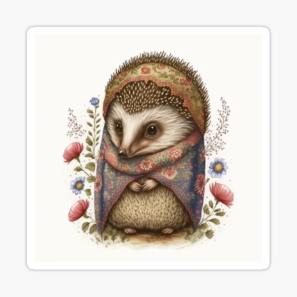 Babushka Hedgehog Sticker