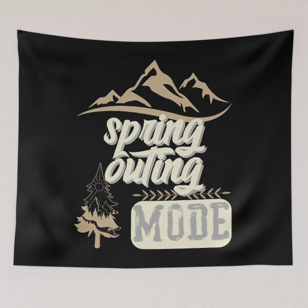 Item preview, spring outing mode, forest river sun inside tree pine designed and sold by movie-popcorn.