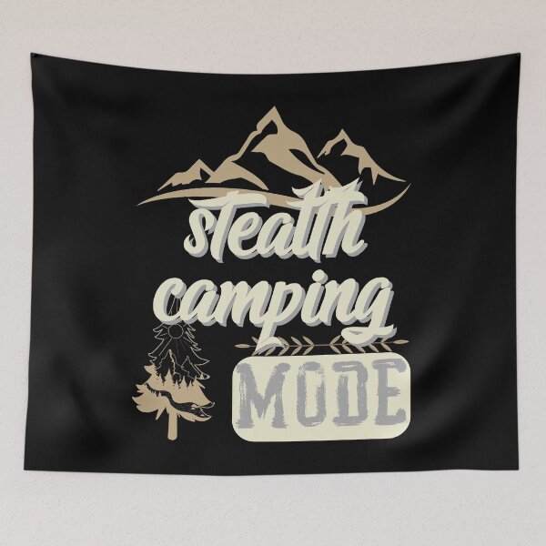 Item preview, stealth camping mode, forest river sun inside tree pine designed and sold by movie-popcorn.