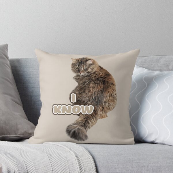 Item preview, Elegant Kitty Looking over Shoulder with I know as message designed and sold by Baymare.