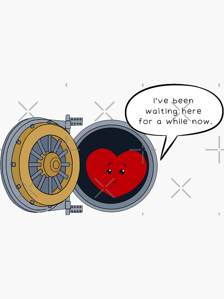 Heart meme Sticker for Sale by animefleur
