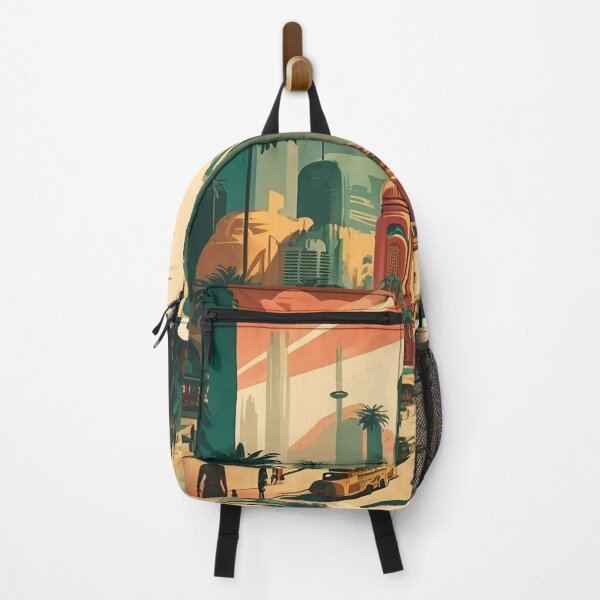 Item preview, Dubai Cityscape Vintage Travel Art Poster designed and sold by OldTravelArt.