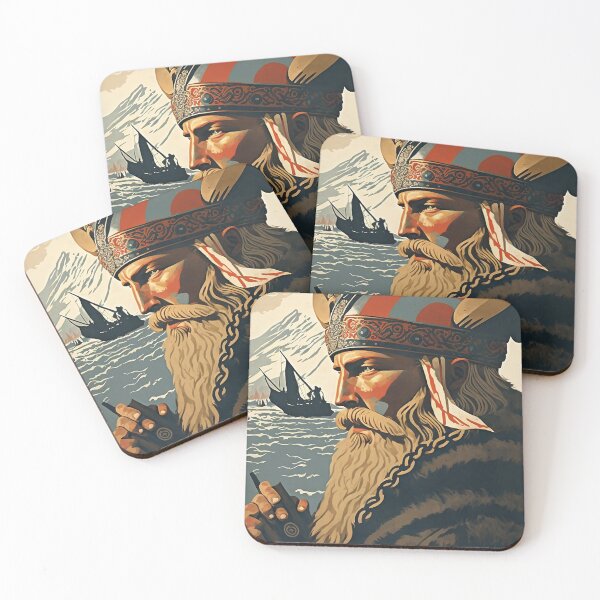 Item preview, Finland Viking Vintage Travel Art Poster designed and sold by OldTravelArt.