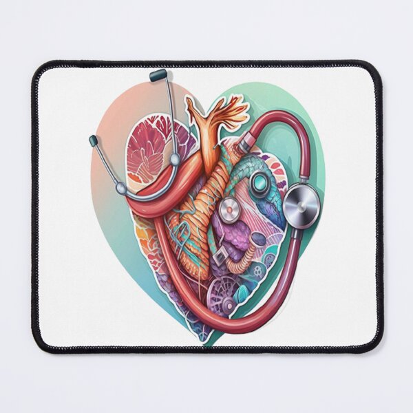 Item preview, Girls Women Nurses Valentine Hearts Stethoscope designed and sold by laurateamart.