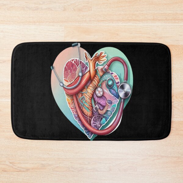 Item preview, Girls Women Nurses Valentine Hearts Stethoscope designed and sold by laurateamart.