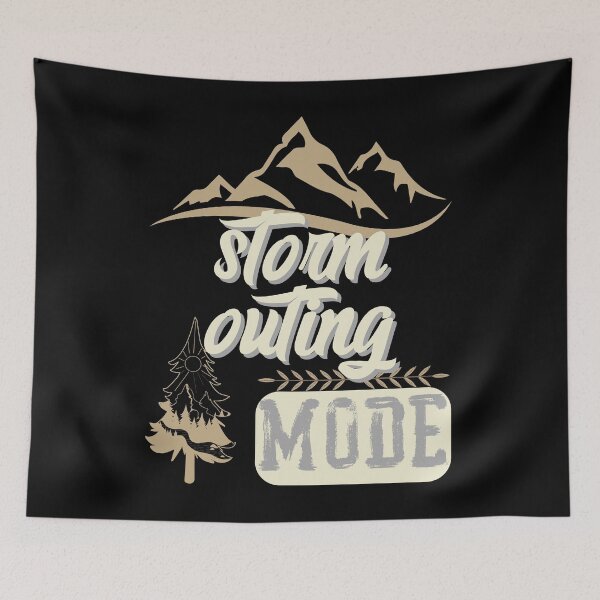 Item preview, storm outing mode, forest river sun inside tree pine designed and sold by movie-popcorn.