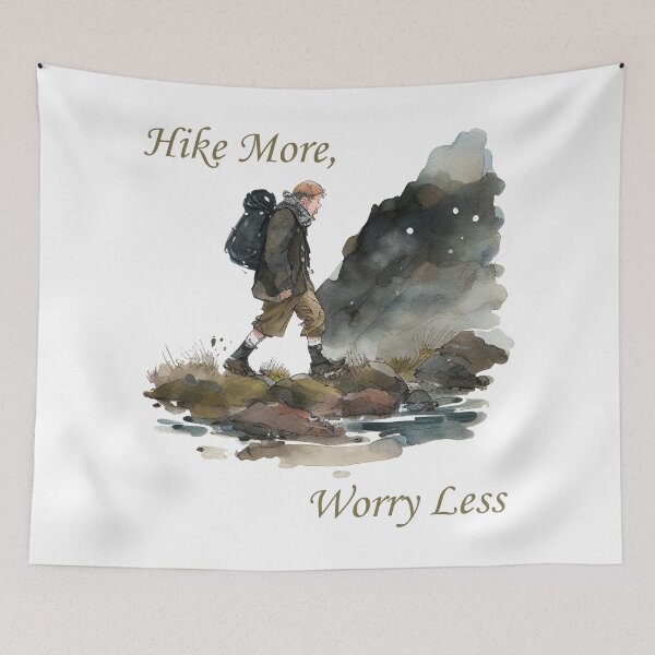Item preview, Hike More, Worry Less designed and sold by Almost-There.