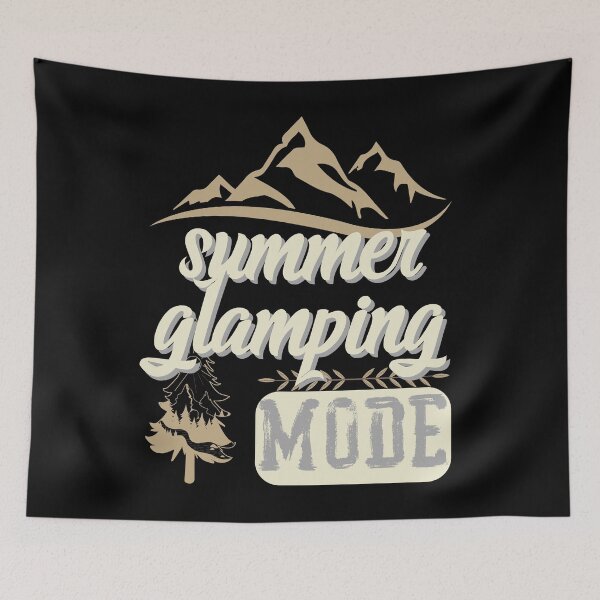 Item preview, summer glamping mode, forest river sun inside tree pine designed and sold by movie-popcorn.