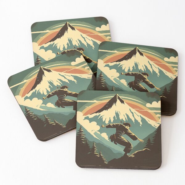 Item preview, Mongolia Mountain Fighter Vintage Travel Art Poster designed and sold by OldTravelArt.