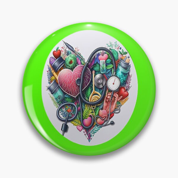 Item preview, Girls Women Nurses Valentine Hearts Stethoscope designed and sold by laurateamart.