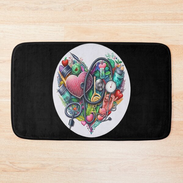 Item preview, Girls Women Nurses Valentine Hearts Stethoscope designed and sold by laurateamart.