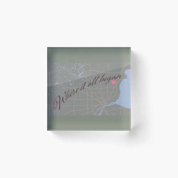 Michigan Love Acrylic Block