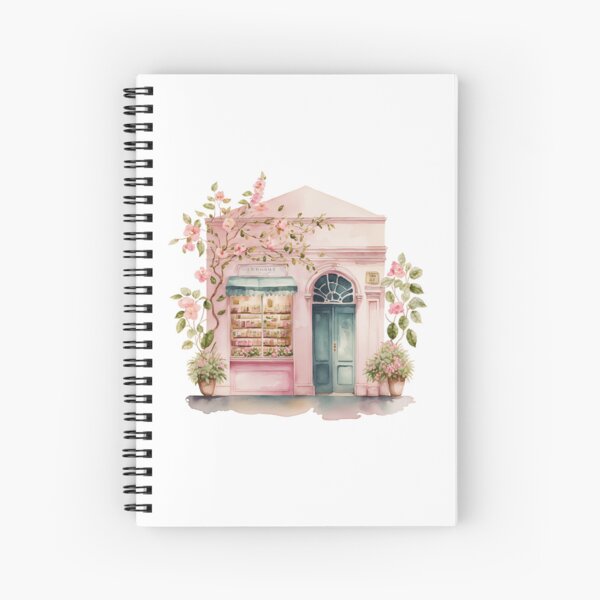 Pink Cute Shop Spiral Notebook