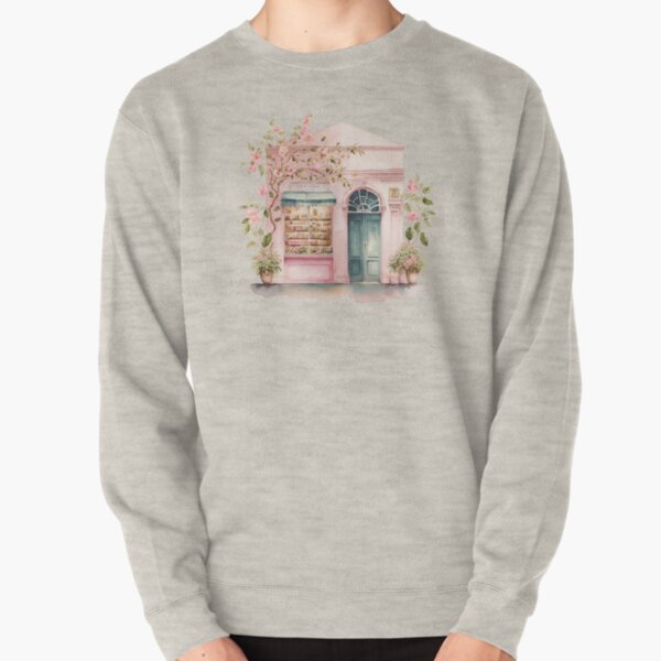 Pink Cute Shop Pullover Sweatshirt