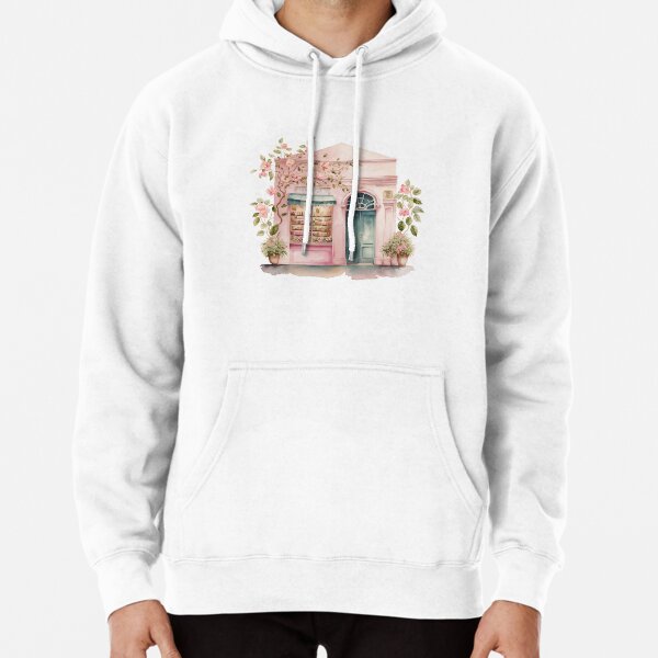 Pink Cute Shop Pullover Hoodie