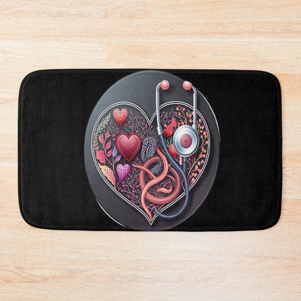 Item preview, Girls Women Nurses Valentine Hearts Stethoscope designed and sold by laurateamart.