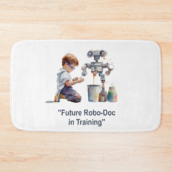 Item preview, "The Next Generation of Robotics Experts" Cute cartoon in watercolor style for gifts designed and sold by The Commitment.