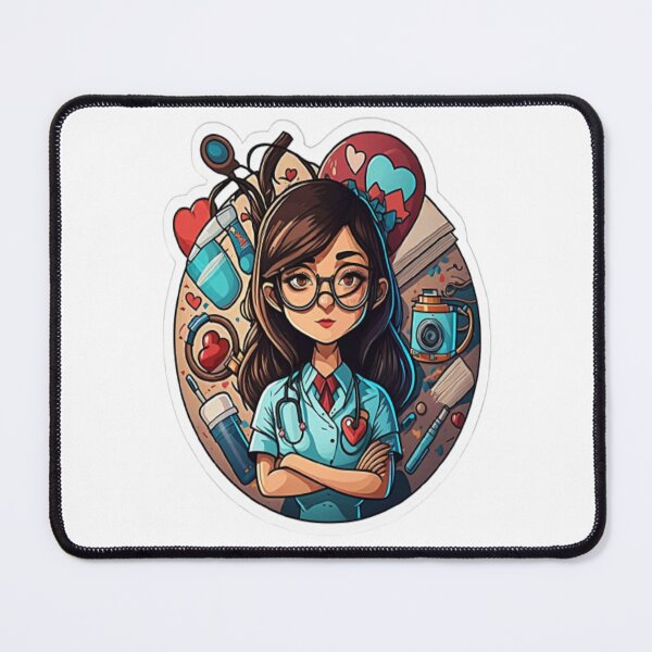 Item preview, Girls Women Nurses Valentine Hearts Stethoscope designed and sold by laurateamart.
