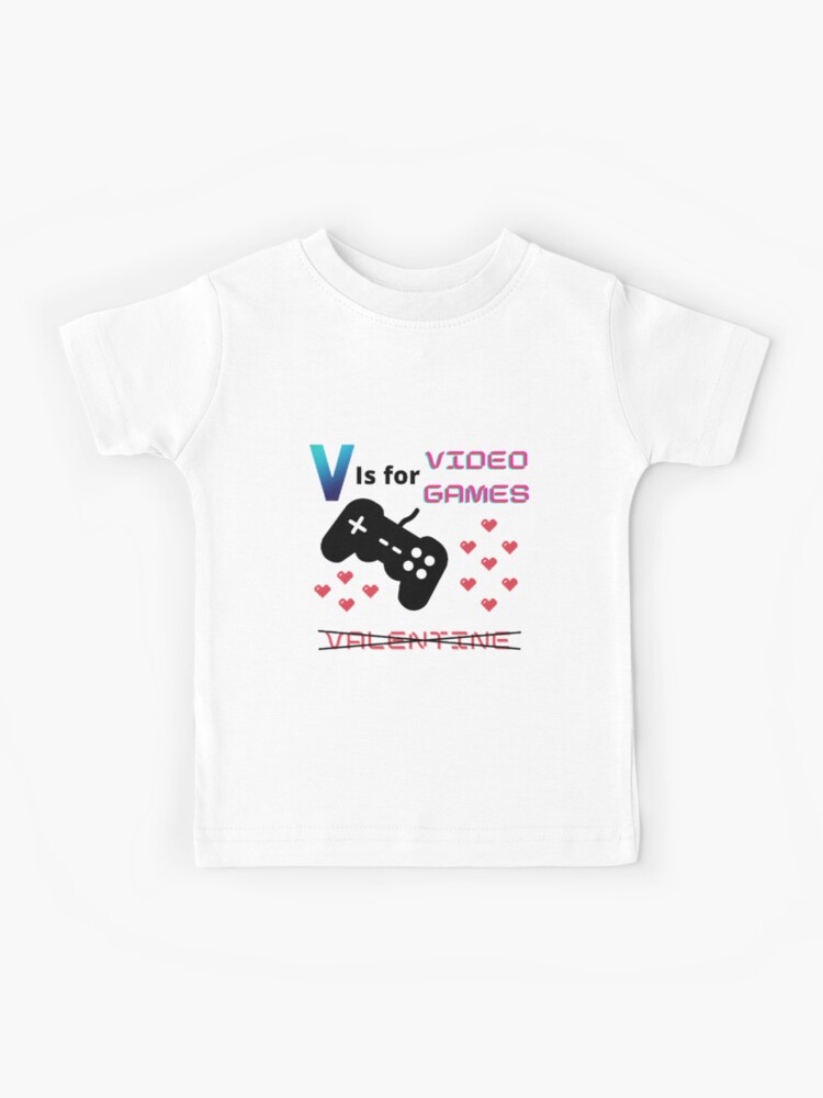 Logo White Cute Kids Gaming  Kids T-Shirt for Sale by