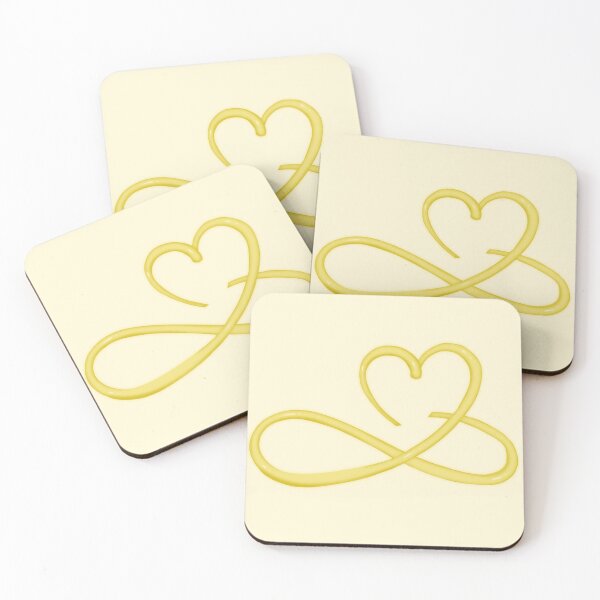 Item preview, Cute Aesthetic Yellow Valentine Heart Design designed and sold by Dr3amsInInk.