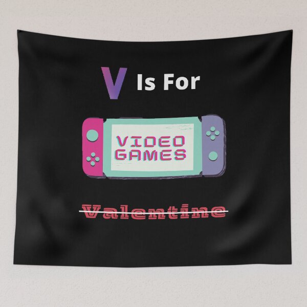 Item preview, V Is For Video Games Funny Gamer Boy Men - Funny And Cute Quotes designed and sold by Designspot2020.