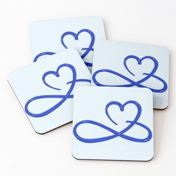 Item preview, Cute Aesthetic Blue Valentine Heart Design designed and sold by Dr3amsInInk.