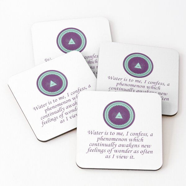 Item preview, Water Is To Me I Confess - Wonder Quotes designed and sold by CrankyOldDude.