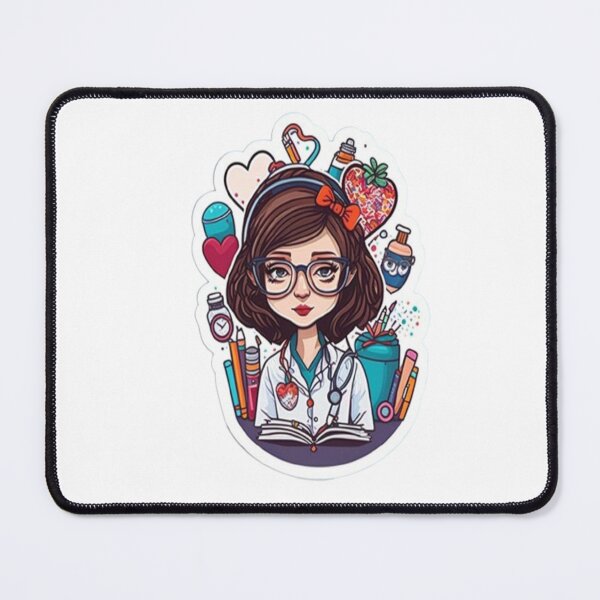 Item preview, Girls Women Nurses Valentine Hearts Stethoscope designed and sold by laurateamart.