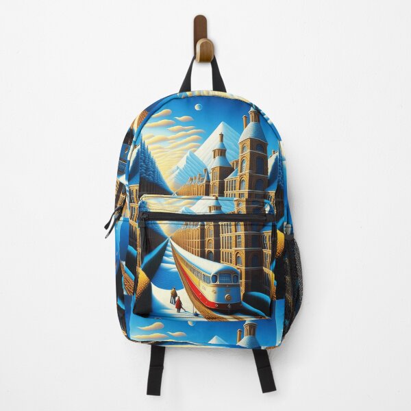 Item preview, Vintage Train along Neoclassical Architectures designed and sold by Witsprings.