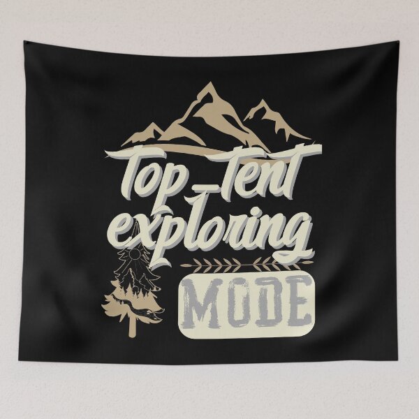 Item preview, top-tent exploring mode, forest river sun inside tree pine designed and sold by movie-popcorn.