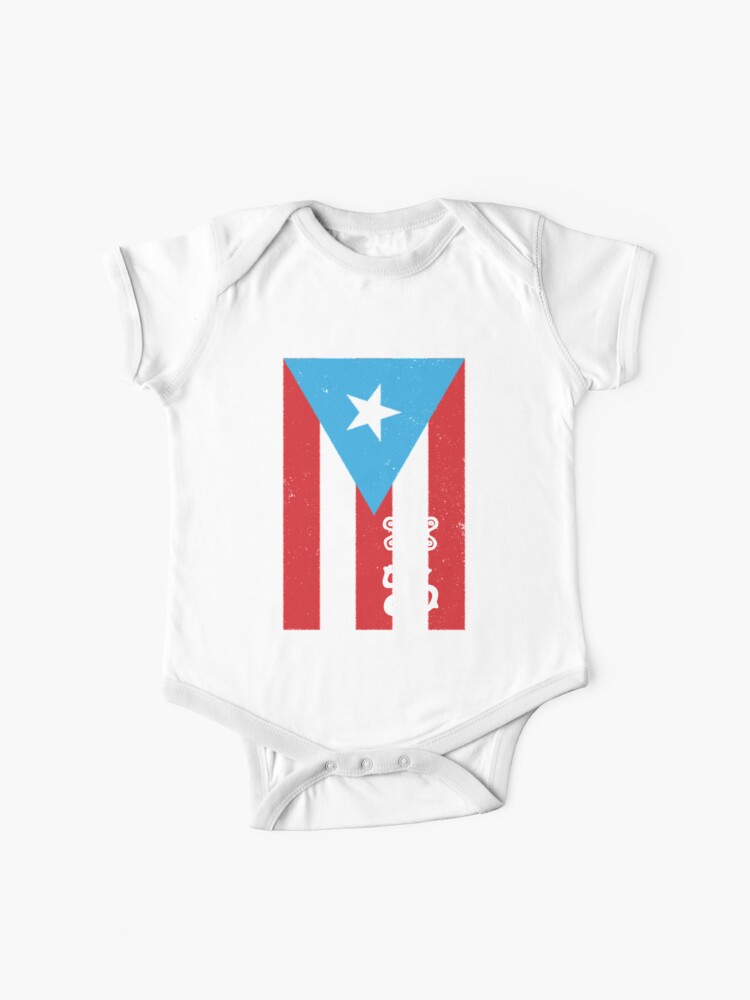 Puerto Rico Flag Boricua T Shirt Baby One Piece By Inkedtee