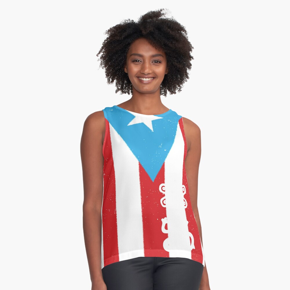 Puerto Rico America Women Tank Top