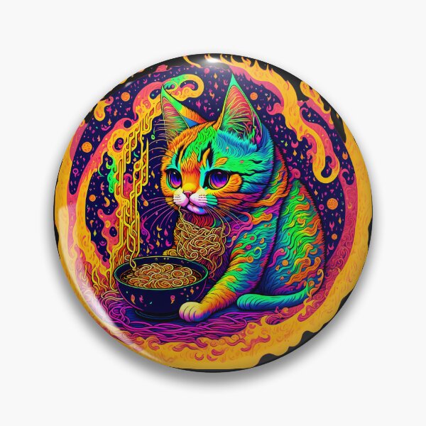 Item preview, Cat eating Lamen designed and sold by ZinInfinite.
