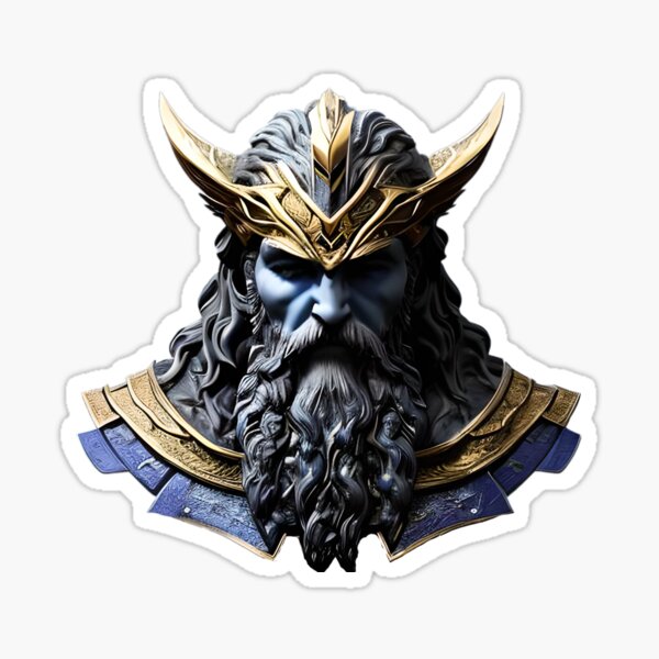 Odin Zeus god Fusion Sticker by StarDust43