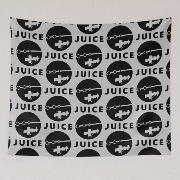 Item preview, JUICE mission logo flyby (black) designed and sold by SolidEarthArt.