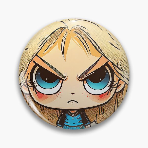 Item preview, Cute Grumpy Blonde Girl #5 designed and sold by Artistic Pandas.